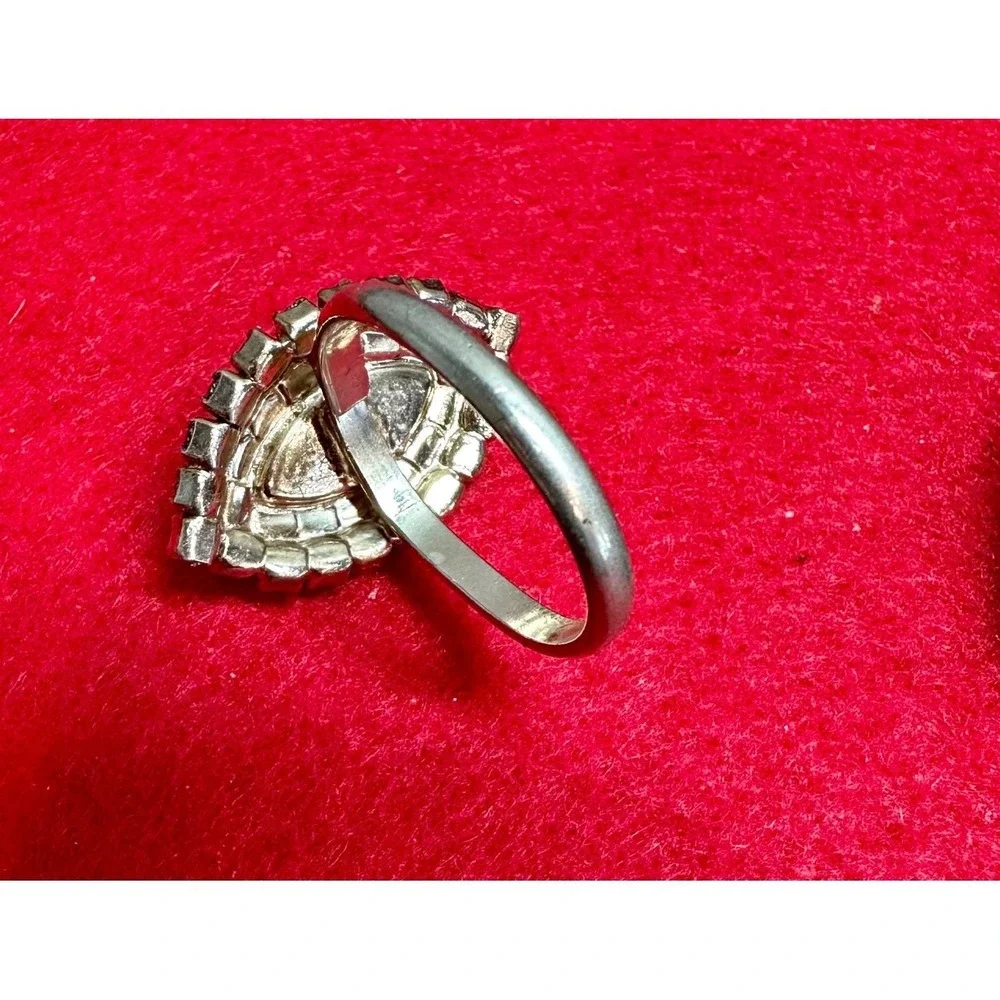 Vintage Ring Lot 2 Adjustable Gold Tone Statement Cocktail Rings